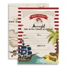 Amanda Creation Pirate Treasure Map Birthday Party Fill in Invitations