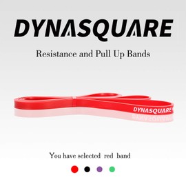DYNASQUARE Resistance Bands, Pull Up Bands, Heavy Duty Exercise Bands for Body Streching, Powerlifting, Resistance Training, Single Band