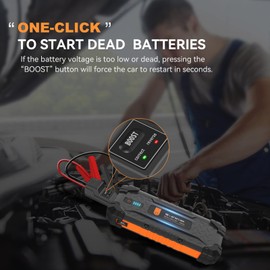 Jump Starter,3000A 24000mAh Portable Car Jump Starter Battery Pack for up to 10.0L Gas and 8.0L Diesel Engine,12V Battery Booster Pack Jump Box with USB Quick Charge 3.0 & DC 15V Ports