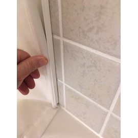 Shower Curtain Sealer with 30" of Wall Channels