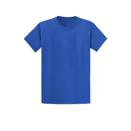 Clothe Co. Mens Heavyweight Cotton Big & Tall T-Shirt Plain Tee Royal, 2XLT