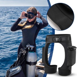 Wetsuit Shorts Men - Open Crotch Diving Shorts | Adjustable Lightweight Quick Release Buckle Pants with Pockets for Snorkeling Water Sports Surfing Swimming Boating Underwater Kayaking