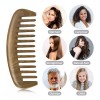 Bestool Peine De Dientes Anchos Para Cabello Rizado Largo Y