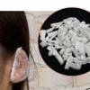 100-Piece Vinyl Disposable Ear Dye Transfer Prevention Covers Vinyl Earplugs Wearing Covers Ear Protection / 100개 비닐 일회용 귀 염색 이염 오염 방지 커버 비닐 귀마개 씌우개 씌개 귀 보호