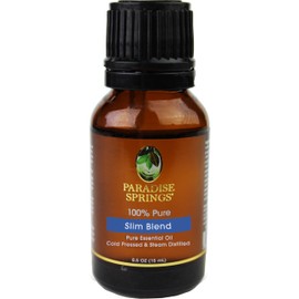 Paradise Springs Slim Blend Essential Oil, 100% Pure and Natural Slim Blend Essential Oil for Diffusers for Home Aromatherapy, Massage, Humidifiers, 0.5oz (15ml)
