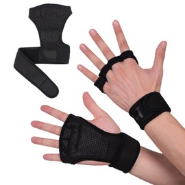 TECHVIDA Guantes de Entrenamiento con Muñequera para Hombres y Mujeres Ideales para Levantar La Palma de La Guantes de Entrenamiento (M)