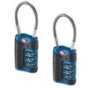 Lewis N. Clark TSA-Approved Combination Luggage Lock With Steel Cable