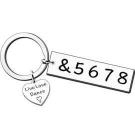 JMIMO Dance Teacher Gifts Dance Teacher Appreciation Gifts Keyring Christmas Birthday Gifts End of Year Gifts Thank You Gift for Dance Teacher