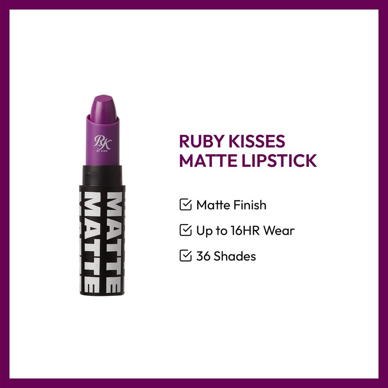 Ruby Kisses Ultra Matte Super Rich Lipstick 3.5g/0.12oz (RMLS35 SWEET