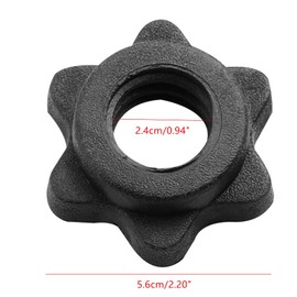 4Pcs/set Spinlock Collars Anti-Slip Spin-Lock Collar Screw Clamp Spinlock Collar For Dumbbell Weight Lifting Anti-slip Spin Lock Collar Screws Barbell Nut Hexagon Nut