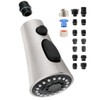 Universal Kitchen Faucet Head Replacement with 15 Adapter Kit Compatible