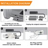 Lzmytsdklo 4Pcs Car Door LED Projector, Puddle Lights Door Lights