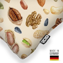 VOID Nüsse Grafik Weihnachten Kissenbezug Kissenhülle Sofa Couch Wohnzimmer Dekoration Weihnachten Deko Winter Outdoor Garten Kissen bezug deko, Kissen Größe:50 x 50 cm