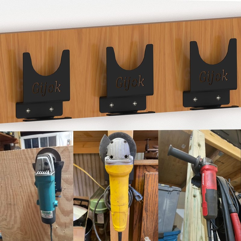 Gijok Angle Grinder Holder Tool Wall mount Bracket for 5inch