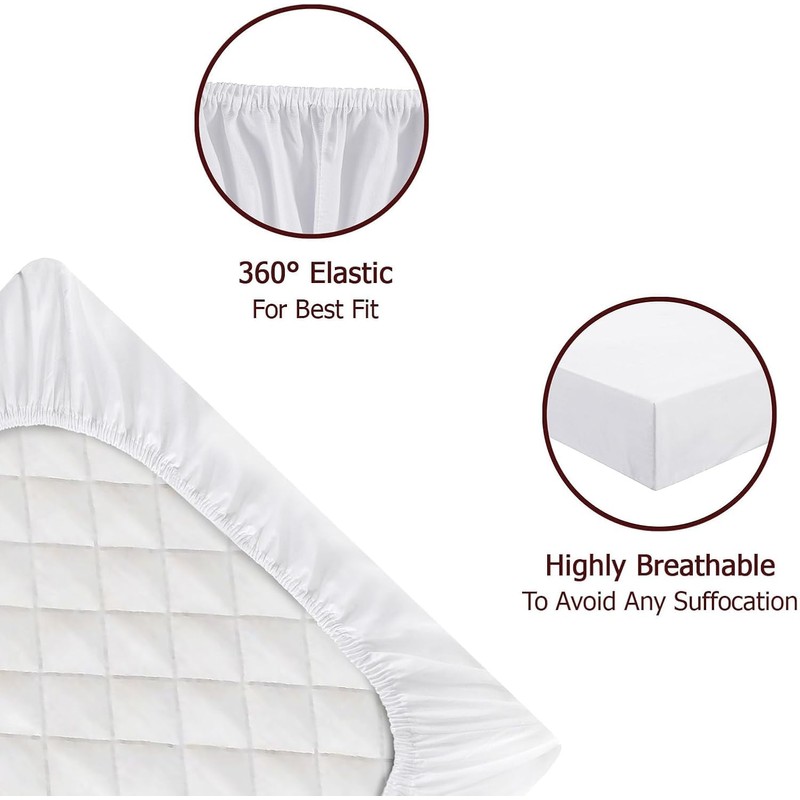 2 x Next to Me Compatible Crib Fitted Sheets (85