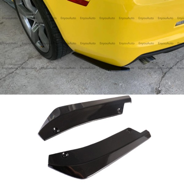 Unbranded Universal Car Gloss Black Rear Bumper lip Spoiler Splitter
