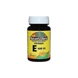 Nature's Blend Vitamin E 400 IU Softgels Immunity Support Supplement 100 Count