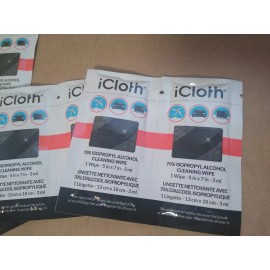 iCloth Wipes for Touchscreen and Computer Cleaning,Lot of 30 WIPES
