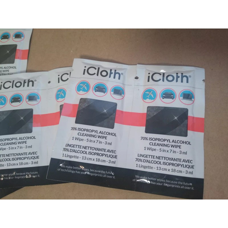 iCloth Wipes for Touchscreen and Computer Cleaning,Lot of 30 WIPES