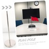 GRIRIW 2Pcs Desktop Flag Holder with Telescopic Metal Flag Pole