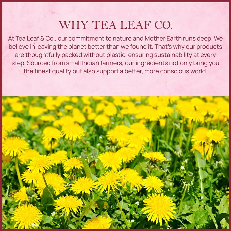 Tealeaf & Co. Dandelion Root Tea with Dried Dandelion Root