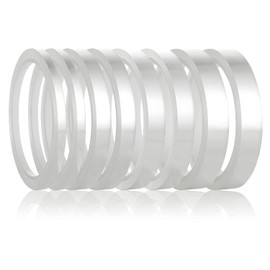 8Pcs Clear Heat Tape,Heat Tape for Sublimation,Heat Transfer Tape,Transparent and Easy to Tear Off Without Residue, Heat Press HTV Craft .(108 Ft)