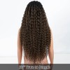 Style Icon Highlight Brown 30 Inches Long Deep Curly Wave