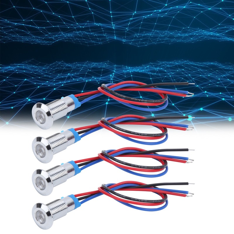 4 Set LED Indicator Light Signal 2Color Common Anode Waterproof