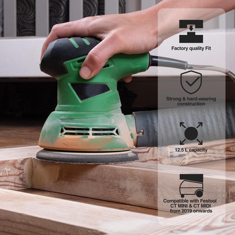 Masterpart Vacuum Fleece Dust Extractor Filter Bags Compatible With Festool