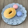 4 PCS Blue 8 Inch Round 100% HANDMADE Crochet Lace