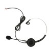Telephone Headset Single Ear Professional Noise Canceling Adjustable Wired Phone