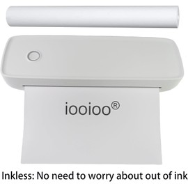 8 rolls (about 200 pages), thermal printer paper 8.5 x 11, letter, rolled, 3 proofing, not quick dry for pen, BPA free. For IOOIOO, Peripage, Munbyn, Jadens, Hprt, Phomemo…(lasting 10-15 years)