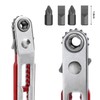 6 Pcs Mini Ratcheting Screwdriver Set, Right Angle Phillips with