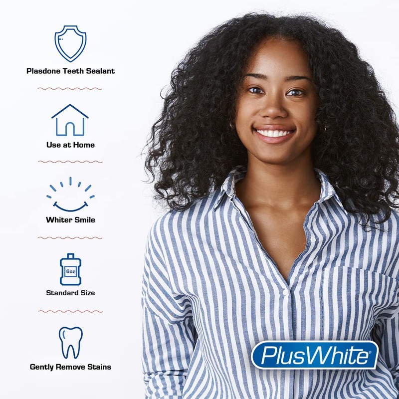 Plus White Post Whitening Stain Rinse - Protects Against Smoking,