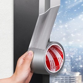 Easy Sealing Gap Blocker Draft Stopper Window Tape (8cmx10m)(Silver) 4ea