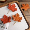Maple Leaf Hair Clips PU Leather Artificial Leaf Fall Thanksgiving