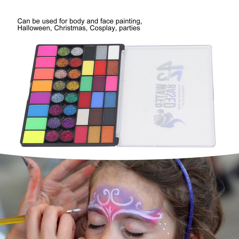 42 Colors Face Painting Kit for Kids Adults Matte Pearl