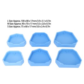 Base de Modelo de Yeso Dental, Molde de Material de Impresión Dental de 6 Piezas, Bandeja de Base Anterior de Modelo de Laboratorio Dental de Silicona, para Todo Tipo de Paletas para Dentistas