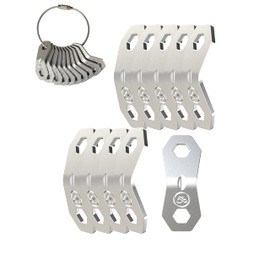 NACETURE Aluminum Alloy Rope Tensioners Camping Tent Tensioner Cord Adjuster Camping Hiking Backpacking Ultralight Tent Pegs Guy Ropes Tent Cord Silver 10 Pack