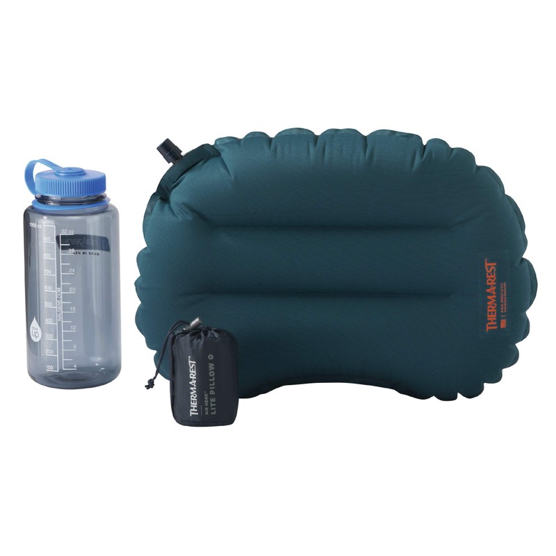 THERMAREST Outdoor Camping Pillow, Air Headlight Pillow, Deep Pacific, Deep