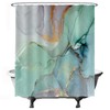 Ulticool Shower Curtain - Marble Green Blue Watercolour - 180