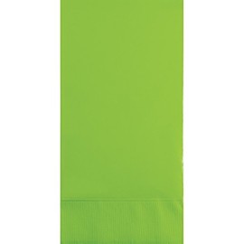 Club Pack of 192 Fresh Lime Green 3-Ply Disposable Party Paper Guest Napkins 8"