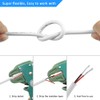 DEKIEVALE 22 Gauge 2 Conductor Electrical Wire, 32.8FT White Stranded