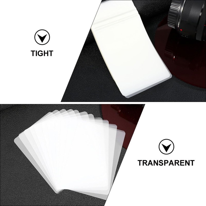 SHOWERORO Plastic Laminating Pouches 100 Sheets Small Laminating Sheets for