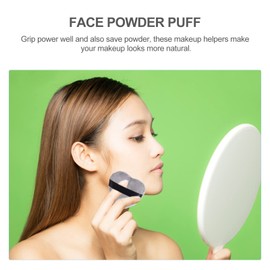 TOVINANNA 8pcs Heart Shape Loose Powder Puff Soft Cosmetic Sponges for Makeup Application for Face Foundation and Setting Powder and Washable Design Grey