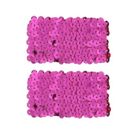 Zac's Alter Ego Pair of 5cm Wide Elasticated Sequin Wristbands