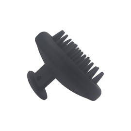 KOENWEENI Silicone Scalp Massager Shampoo Brush Scrubber with Soft Bristles Exfoliator for Shower Dandruff Removal Wet Dry Hair Growth and Care Black
