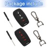 TOMALL 2 Pack for Dodge Key Fob Cover with Keychain,