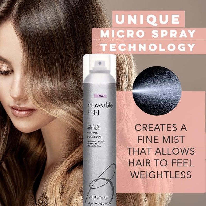 Brocato Moveable Hold Finishing Hairspray (50% VOC), 10oz | Exceptional