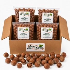 Anna and Sarah Oregon Large Hazelnuts in Shell Box, 10 Lbs (160 Oz)